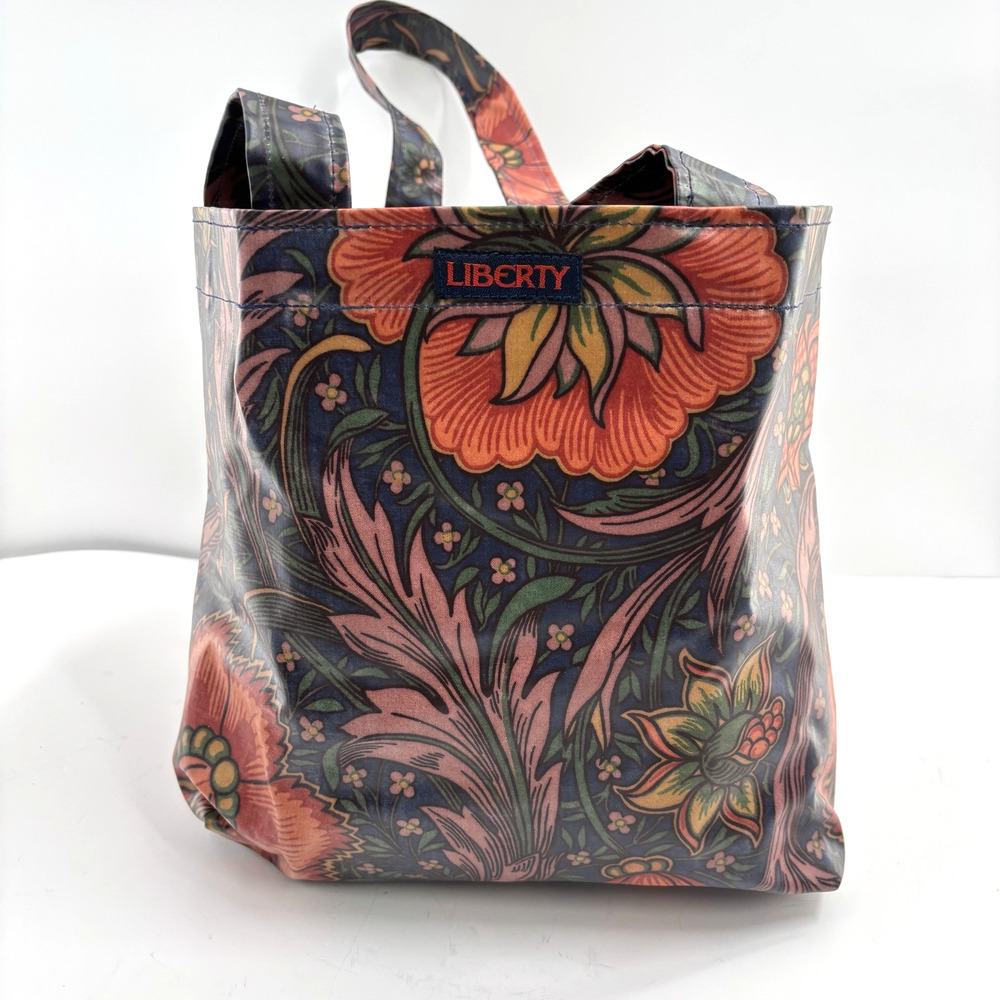 Liberty London Floral Tote Bag Coated Canvas Oilcloth Shopper William Morris